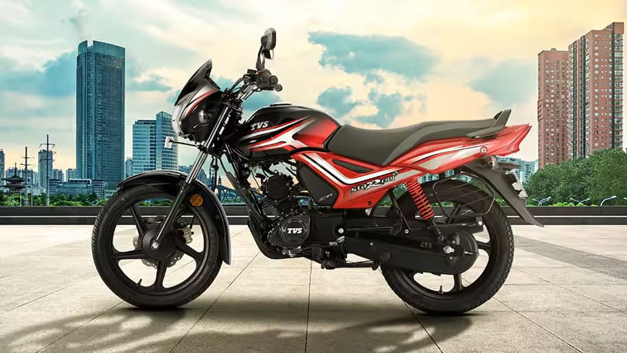 TVS Star City+ 2025 – Mileage, Comfort, and Low Maintenance